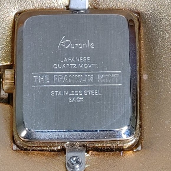 ALFRED DURANTE FRANKLIN MINT WATCH IN FUFF BRACELET - Picture 6 of 10